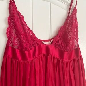 Victoria’s Secret hot pink babydoll slip